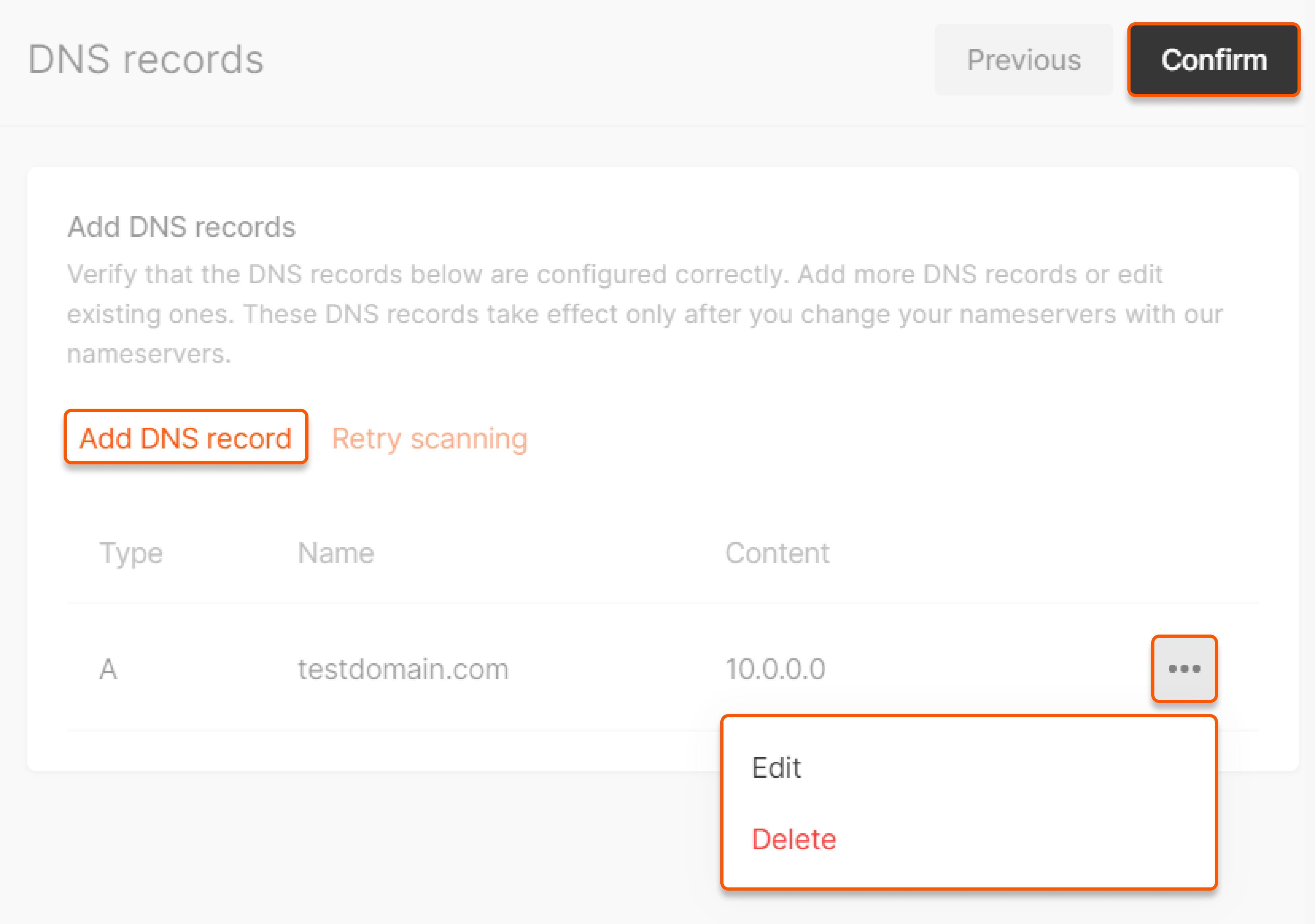 If DNS records exist,