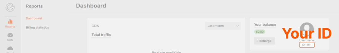 Live stream settings page