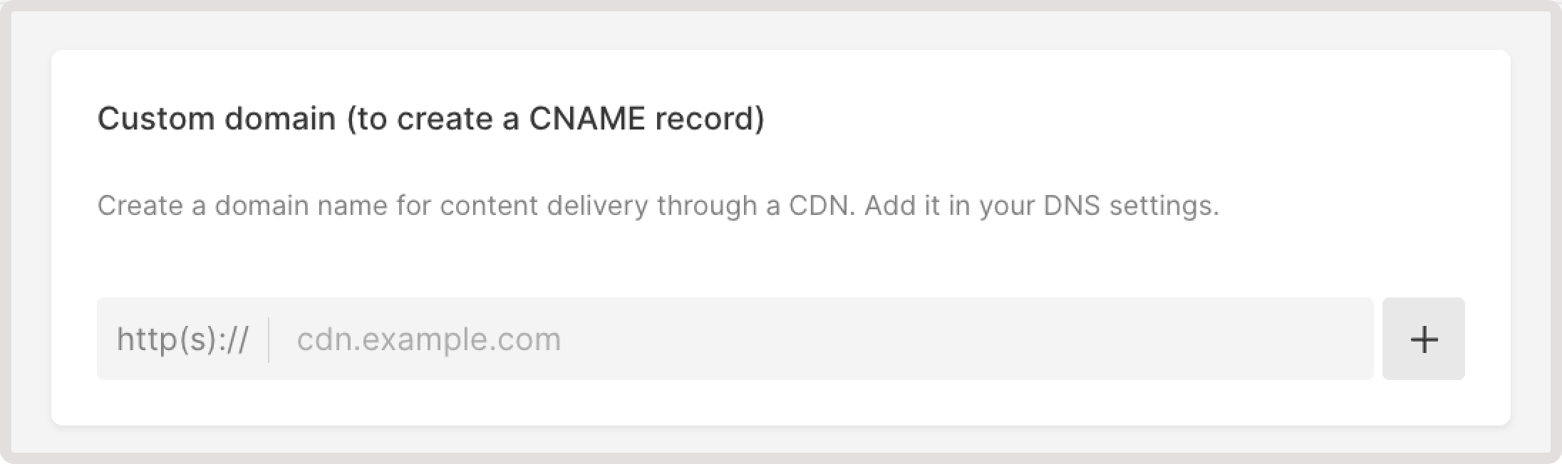 Initial configuration