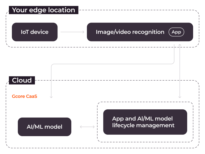 <p>AI/ML inference<br>
at the edge </p>