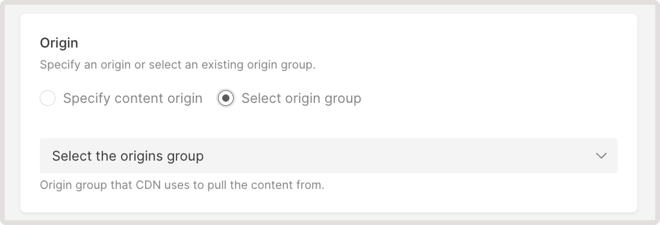 Initial configuration