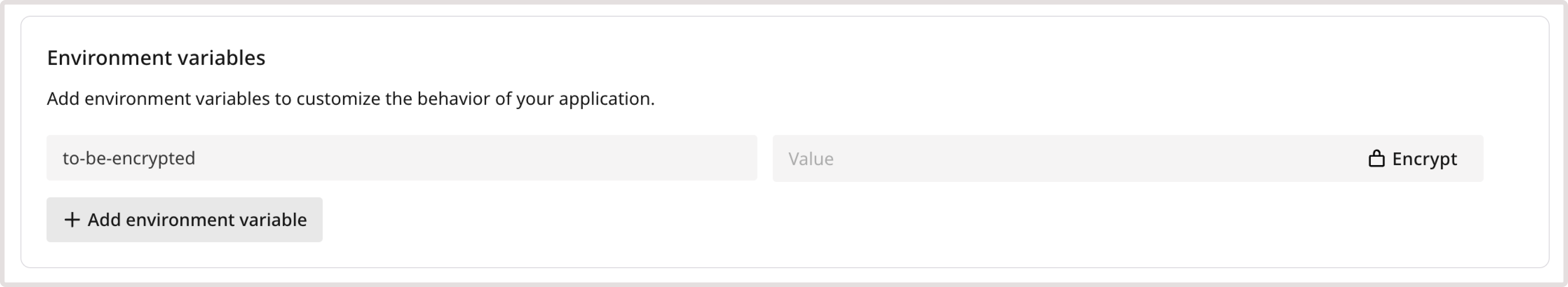 Example of a secret parameter in an app
